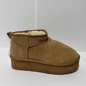 Cushionaire Women’s Brown Suede Boots, Size 10 M